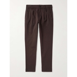 MR P. Tapered Pleated Garment-Dyed Cotton-Blend Twill Trousers 1647597318595101