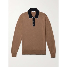 MR P. Colour-Block Merino Wool Polo Shirt 1647597318626970
