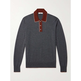 MR P. Colour-Block Merino Wool Polo Shirt 1647597318626986