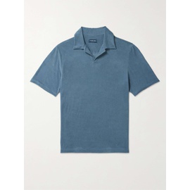 FRESCOBOL CARIOCA Faustino Cotton, Lyocell and Linen-Blend Terry Polo Shirt 1647597318770953