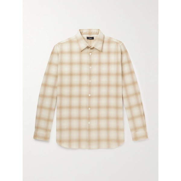 띠어리 띠어리 THEORY Irving Checked Recycled Cotton-Blend Flannel Shirt 1647597318937007