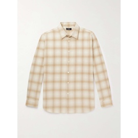 띠어리 THEORY Irving Checked Recycled Cotton-Blend Flannel Shirt 1647597318937007