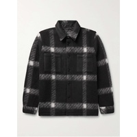 PORTUGUESE FLANNEL Checked Brushed-Fleece Overshirt 1647597318957420