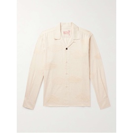 KARDO Ronen Convertible-Collar Embroidered Cotton-Canvas Shirt 1647597318981332