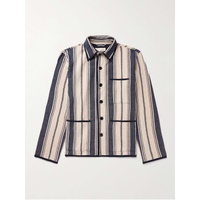 KARDO Paris Striped Cotton-Canvas Jacquard Jacket 1647597318981339