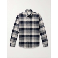 HARTFORD Pitt Button-Down Collar Checked Cotton-Flannel Shirt 1647597318981617