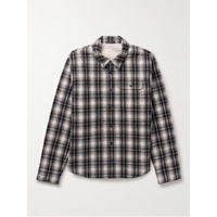 JAMES PERSE Fleece-Lined Checked Cotton-Flannel Overshirt 1647597319021039