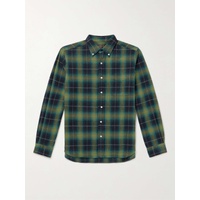 빔즈 플러스 BEAMS PLUS Button-Down Collar Checked Brushed Cotton-Flannel Shirt 1647597319128630
