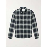 FRAME Checked Brushed Cotton-Flannel Shirt 1647597319485155