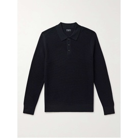 CLUB MONACO Slim-Fit Textured-Knit Merino Wool Polo Shirt 1647597319535160
