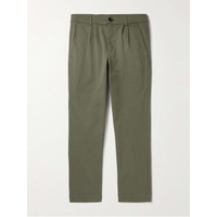 MR P. Tapered Pleated Garment-Dyed Cotton-Blend Twill Trousers 1647597320001567