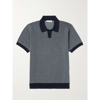MR P. Honeycomb-Knit Organic Cotton Polo Shirt 1647597320004521