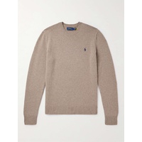 폴로 랄프 로렌 POLO RALPH LAUREN Logo-Embroidered Wool and Cashmere-Blend Sweater 1647597320400193