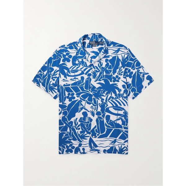 폴로랄프로렌 폴로 랄프 로렌 POLO RALPH LAUREN Convertible-Collar Printed Satin Shirt 1647597320401815