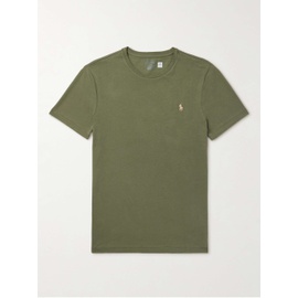 폴로 랄프 로렌 POLO RALPH LAUREN Slim-Fit Logo-Embroidered Cotton-Jersey T-Shirt 1647597320401830