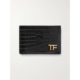 톰포드 TOM FORD Croc-Effect Leather Cardholder 1647597320508598