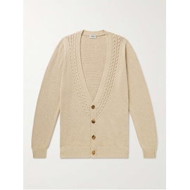 GHIAIA CASHMERE Cable-Knit Cotton Cardigan 1647597320907148