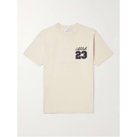 오프화이트 OFF-WHITE Logo-Embroidered Cotton-Jersey T-Shirt 1647597321240695