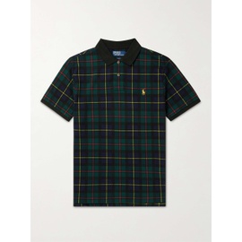 폴로 랄프 로렌 Polo RALPH LAUREN Logo-Embroidered Checked Cotton-Pique Polo Shirt 1647597321535231