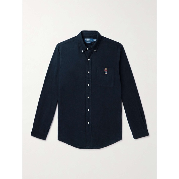 폴로랄프로렌 폴로 랄프 로렌 POLO RALPH LAUREN Button-Down Collar Logo-Embroidered Cotton-Flannel Shirt 1647597321535238