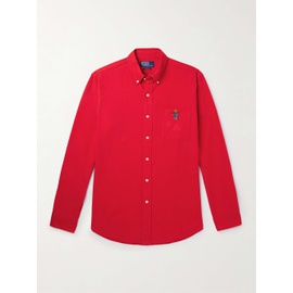 폴로 랄프 로렌 POLO RALPH LAUREN Button-Down Collar Logo-Embroidered Cotton-Flannel Shirt 1647597321535253
