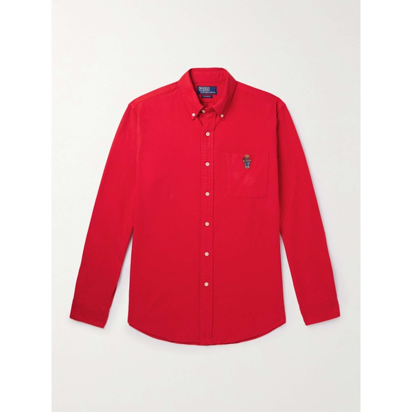 폴로랄프로렌 폴로 랄프 로렌 POLO RALPH LAUREN Button-Down Collar Logo-Embroidered Cotton-Flannel Shirt 1647597321535253