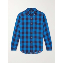 폴로 랄프 로렌 POLO RALPH LAUREN Button-Down Collar Checked Cotton-Flannel Shirt 1647597321535254