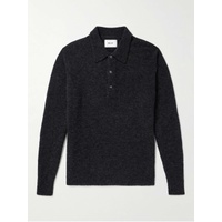 NN07 Alfie 6531 Boucle-Knit Wool-Blend Polo Shirt 1647597321630428