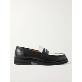 MR P. 자크 Jacques Two-Tone Leather Penny Loafers 1647597321922494
