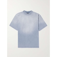 발렌시아가 BALENCIAGA Logo-Embroidered Cotton-Jersey T-Shirt 1647597322279964