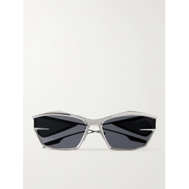 지방시 GIVENCHY EYEWEAR Giv Cut Cat-Eye Silver-Tone Sunglasses 1647597322519586