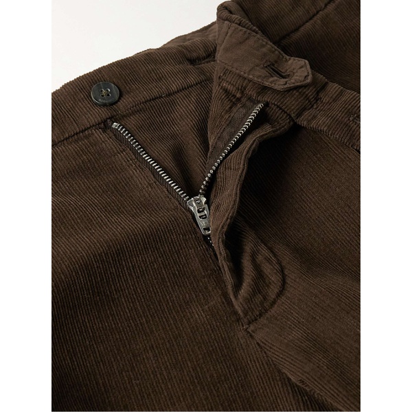  BOGLIOLI Slim-Fit Pleated Garment-Dyed Cotton-Blend Corduroy Suit Trousers 1647597322905617