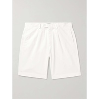 BOGLIOLI Straight-Leg Pleated Cotton-Blend Twill Bermuda Shorts 1647597322912828