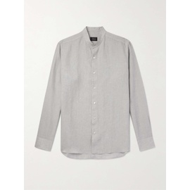 브리오니 BRIONI Grandad-Collar Linen Shirt 1647597322936071