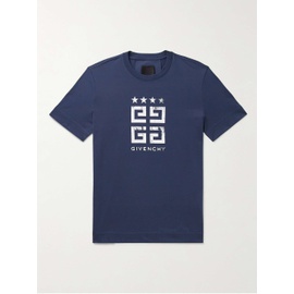 지방시 GIVENCHY 4G Logo-Print Cotton-Jersey T-Shirt 1647597322953569