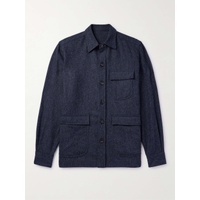 DE PETRILLO Herringbone Wool and Cashmere-Blend Overshirt 1647597323006764