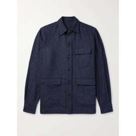 DE PETRILLO Herringbone Wool and Cashmere-Blend Overshirt 1647597323006764