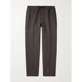 DE PETRILLO Straight-Leg Pleated Wool-Blend Flannel Suit Trousers 1647597323006766