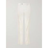 LARDINI Slim-Fit Straight-Leg Pleated Cotton-Blend Poplin Suit Trousers 1647597323083076