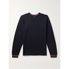 폴스미스 PAUL SMITH Striped Appliqued Cotton-Jersey Sweatshirt 1647597323152686