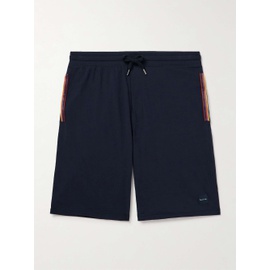 폴스미스 PAUL SMITH Straight-Leg Grosgrain-Trimmed Cotton-Jersey Drawstring Shorts 1647597323152691