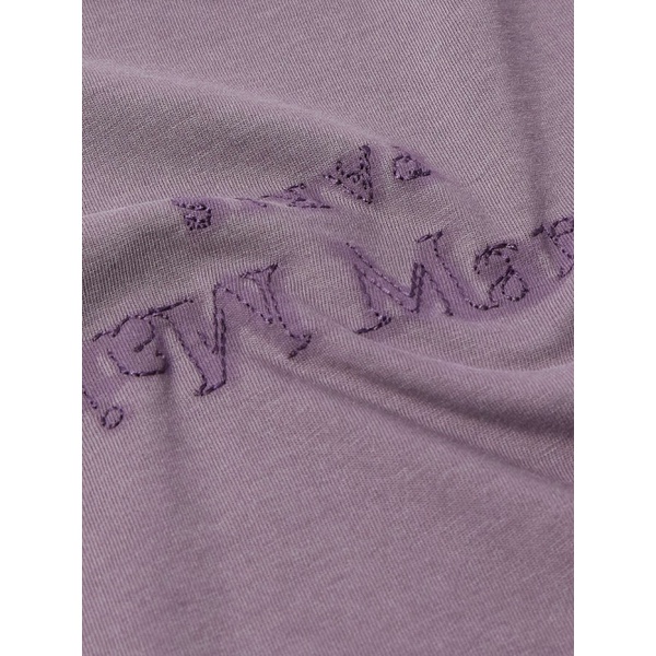 메종마르지엘라 메종마르지엘라 MAISON MARGIELA Logo-Embroidered Cotton-Jersey T-Shirt 1647597323553411