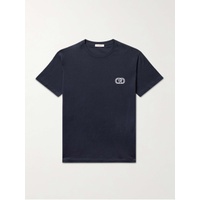 발렌티노 VALENTINO GARAVANI Logo-Embroidered Cotton-Jersey T-Shirt 1647597323553716