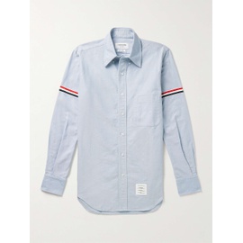 톰브라운 THOM BROWNE Button-Down Collar Grosgrain-Trimmed Cotton Oxford Shirt 1647597323562692