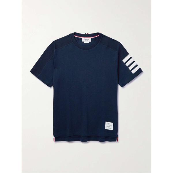 톰브라운 톰브라운 THOM BROWNE Striped Cotton-Jersey T-Shirt 1647597323594354