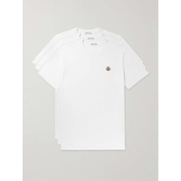 몽클레어 MONCLER Three-Pack Logo-Appliqued Cotton-Jersey T-Shirts 1647597323594712