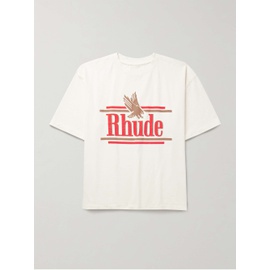 루드 RHUDE Rossa Logo-Print Cotton-Jersey T-Shirt 1647597323606992