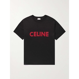 CELINE HOMME Logo-Print Cotton-Jersey T-Shirt 1647597323629007