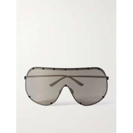 릭 오웬스 RICK OWENS Shield Aviator-Style Stainless Steel Sunglasses 1647597323629096