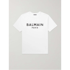 발망 BALMAIN Logo-Print Cotton-Jersey T-Shirt 1647597323652273